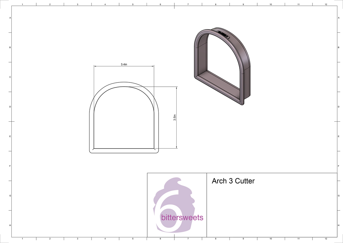 Arch 3 Cookie Cutter