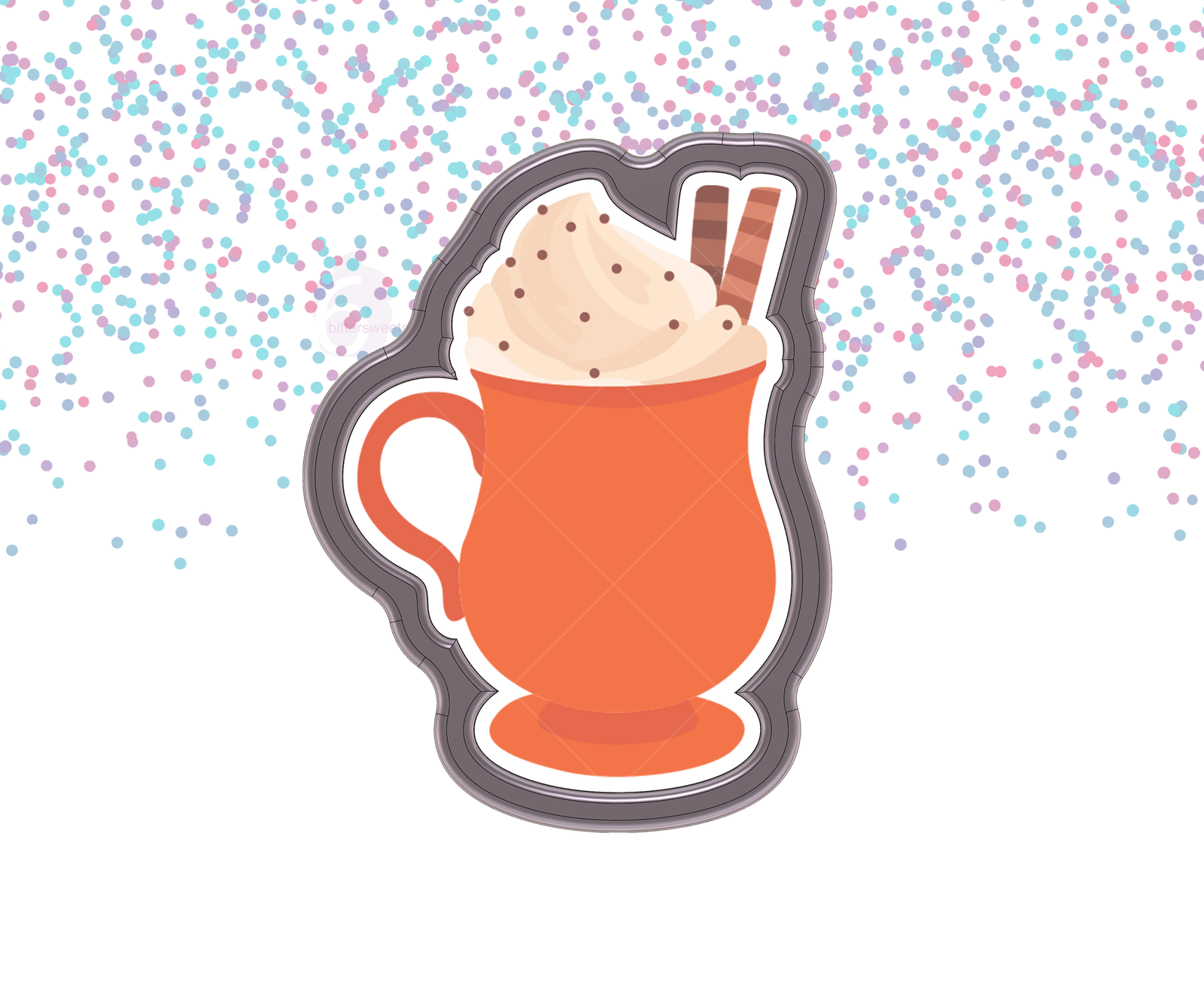 DIGITAL STL Download For Autumn Coffee Mug 1 Cookie Cutter