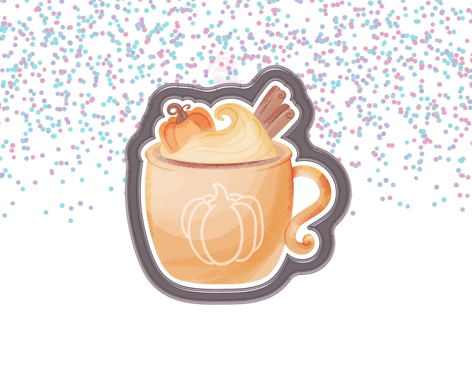 Autumn Coffee Mug 2 Cookie Cutter