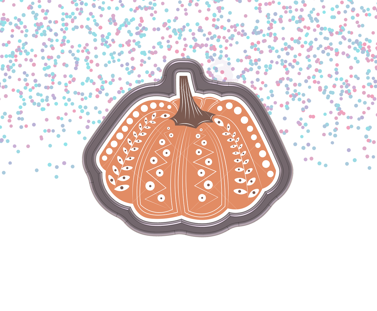 Boho Pumpkin 2 Cookie Cutter