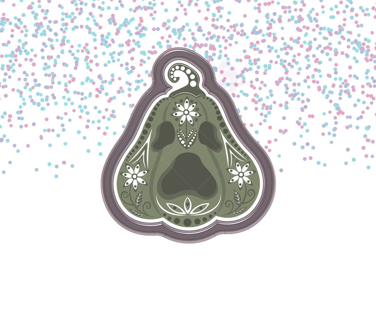 DIGITAL STL Download For Boho Pumpkin 3 Cookie Cutter