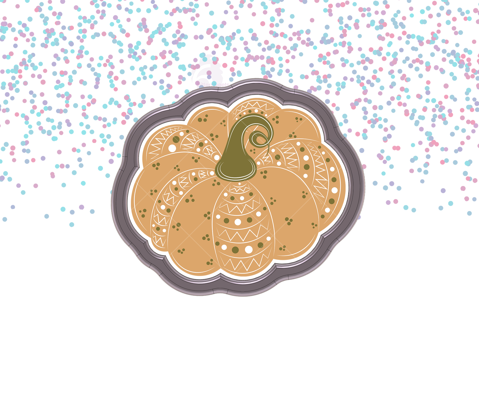 Boho Pumpkin 4 Cookie Cutter