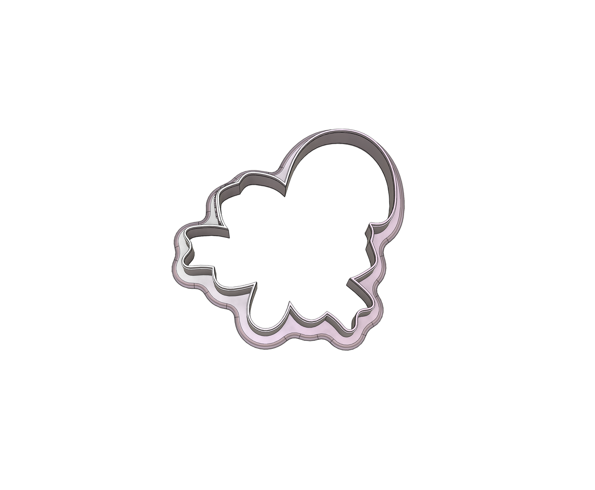 Candy Cane With Bow 1 Cookie Cutter