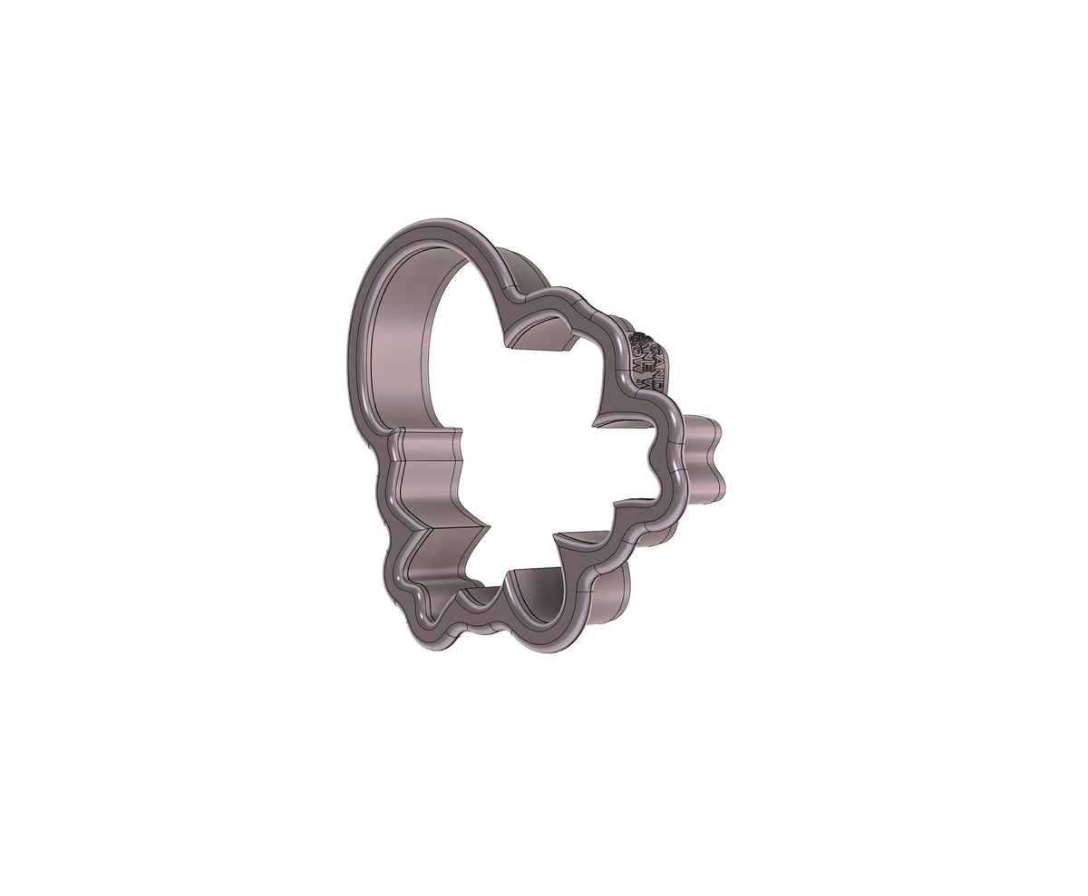 DIGITAL STL Download For Candy Cane With Bow 1 Cookie Cutter