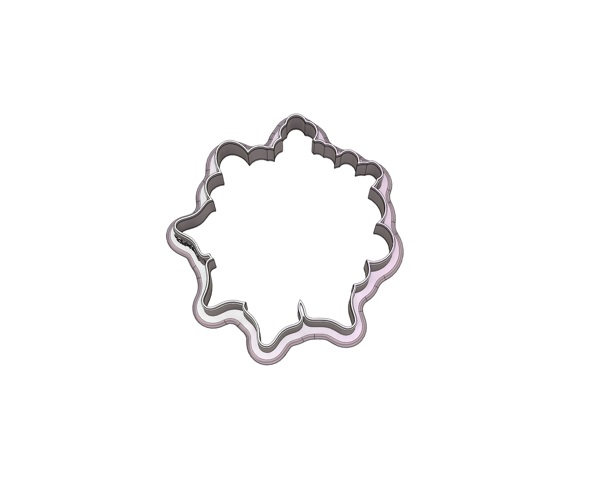 Christmas Floral Plaque 1 Cookie Cutter