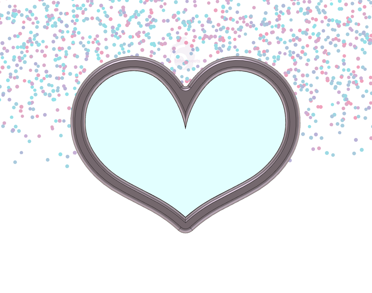 Chubby Heart 2 Cookie Cutter