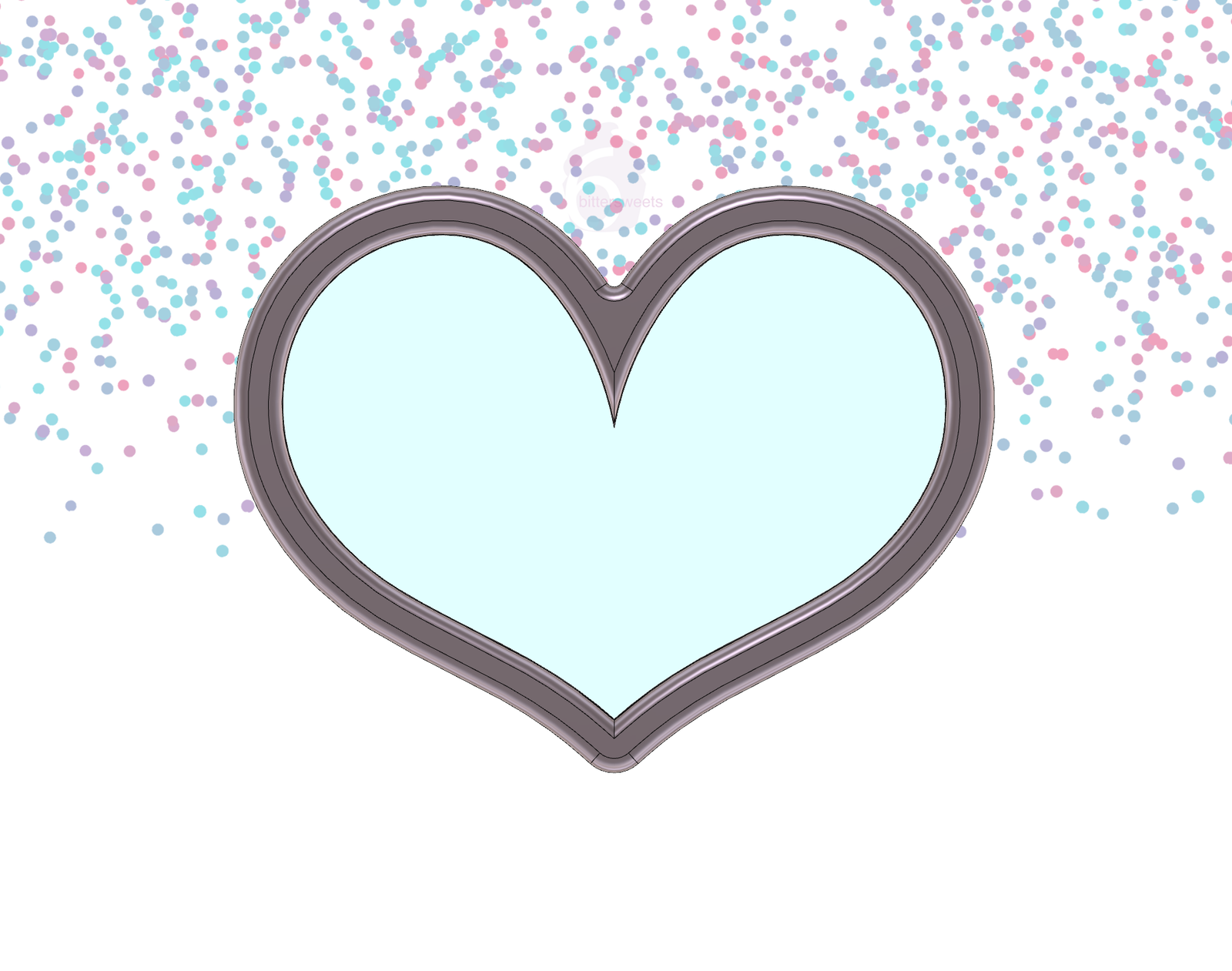 Chubby Heart 2 Cookie Cutter