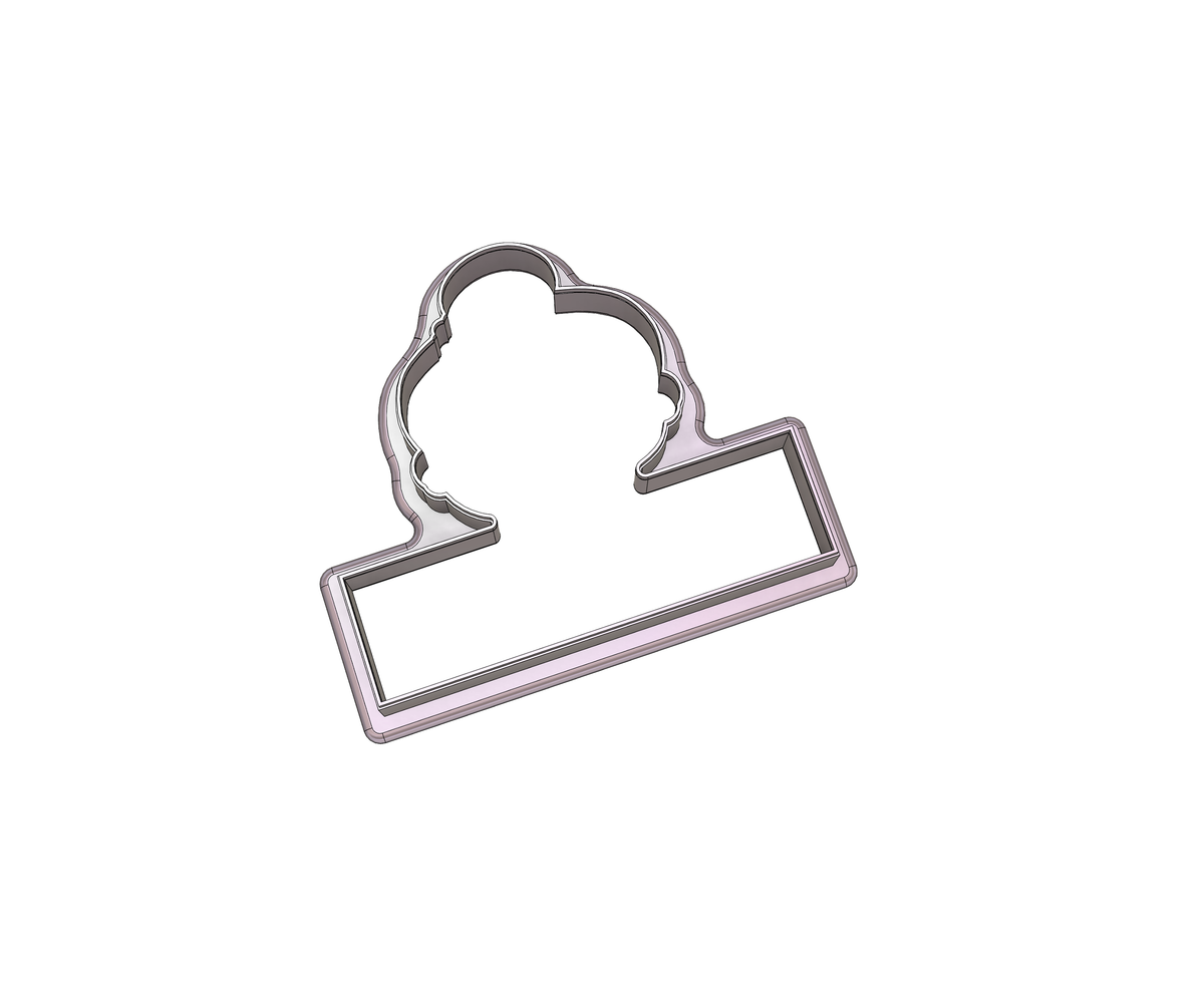 Cute Mrs Claus Plaque Cookie Cutter