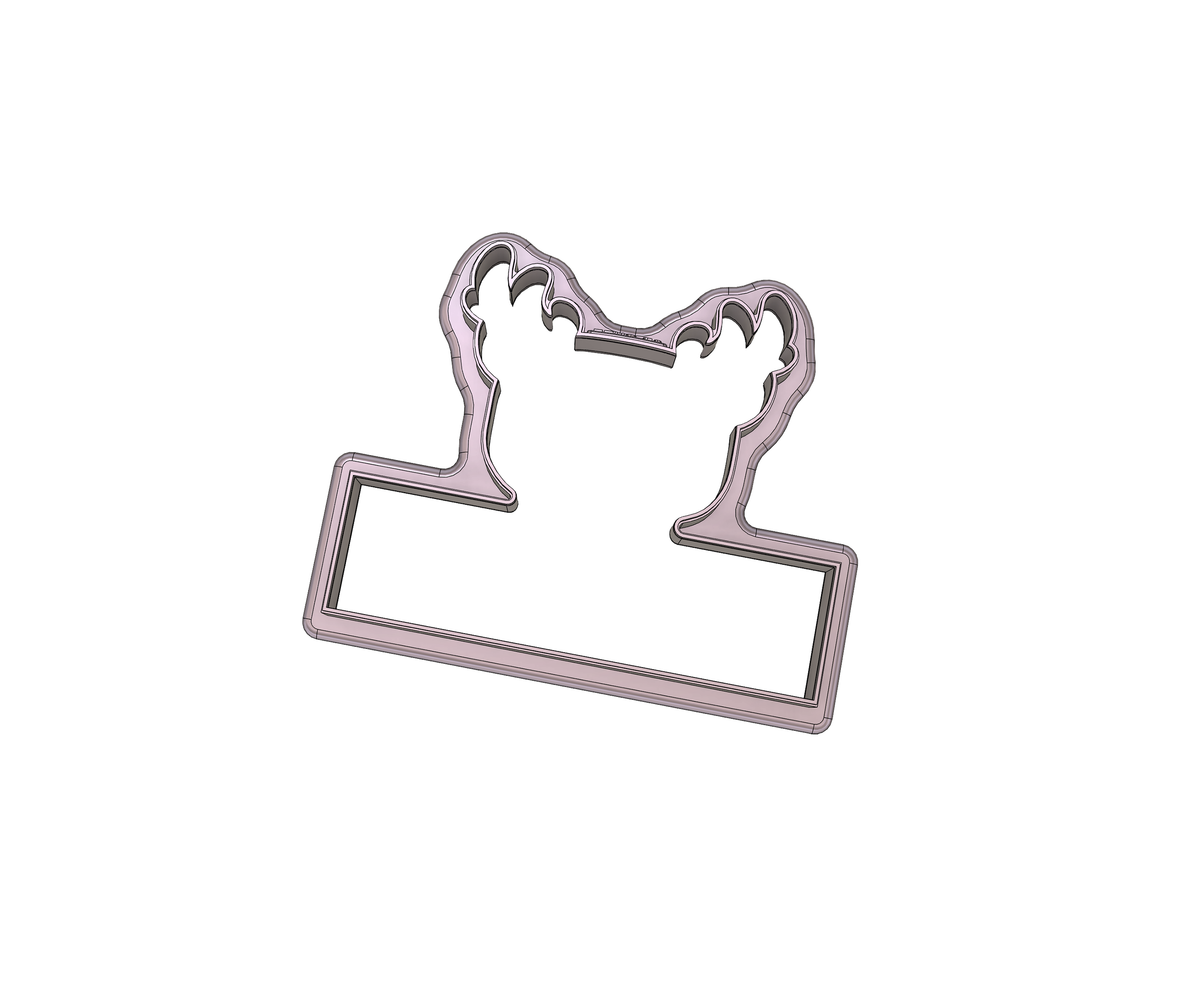 DIGITAL STL Download For Cute Reindeer Plaque 1 Cookie Cutter