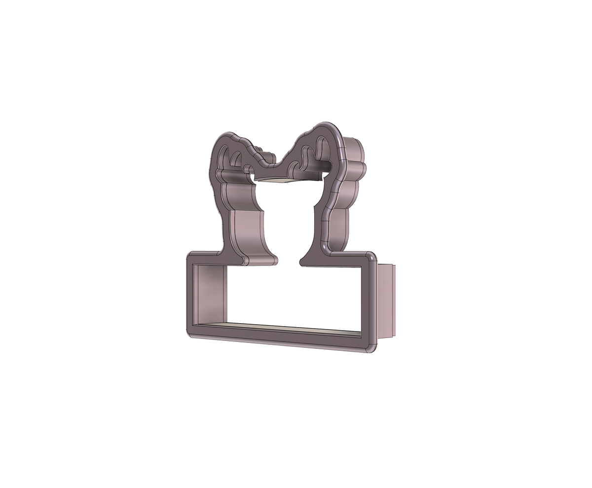 Cute Reindeer Plaque 1 Cookie Cutter