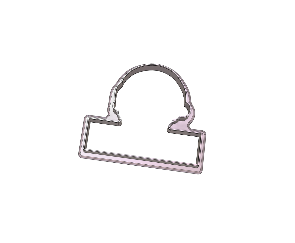 DIGITAL STL Download For Cute Santa Plaque 1 Cookie Cutter