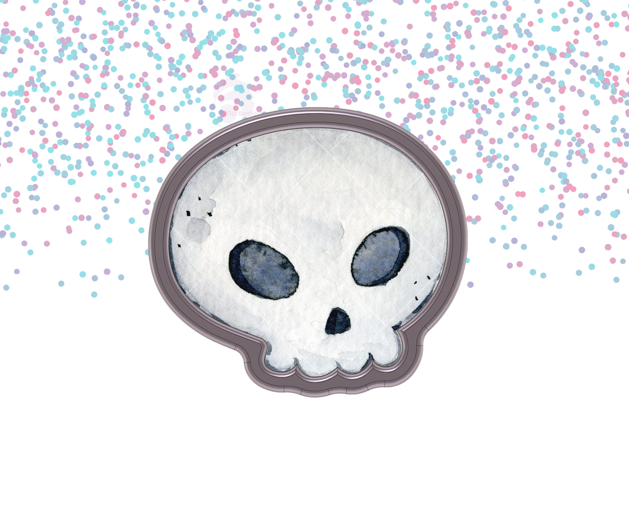 Cute Skull 1 Cookie Cutter