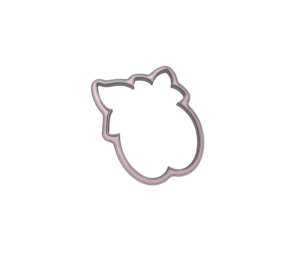 Floral Apple 1 Cookie Cutter