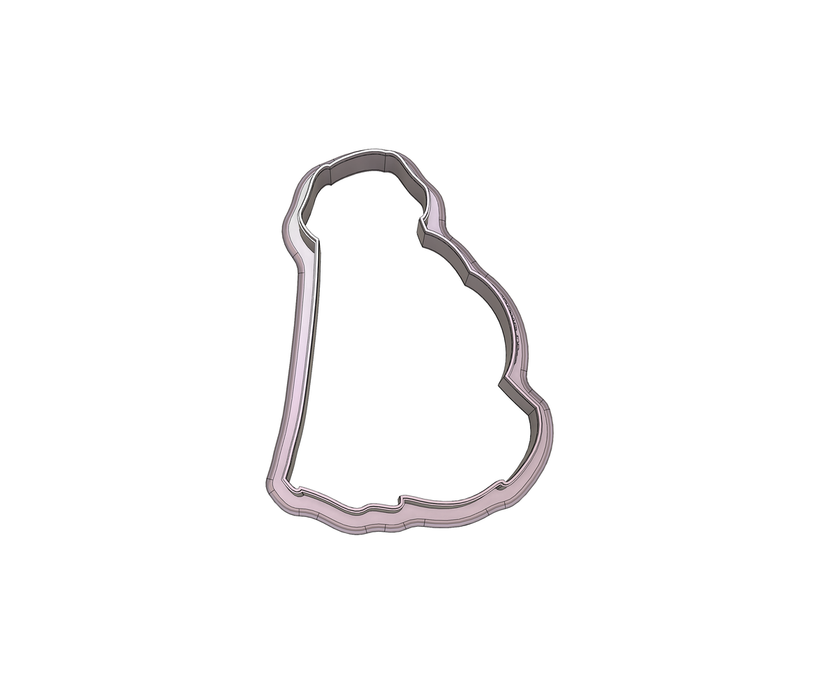 DIGITAL STL Download For Ghost Dog With Bucket Cookie Cutter