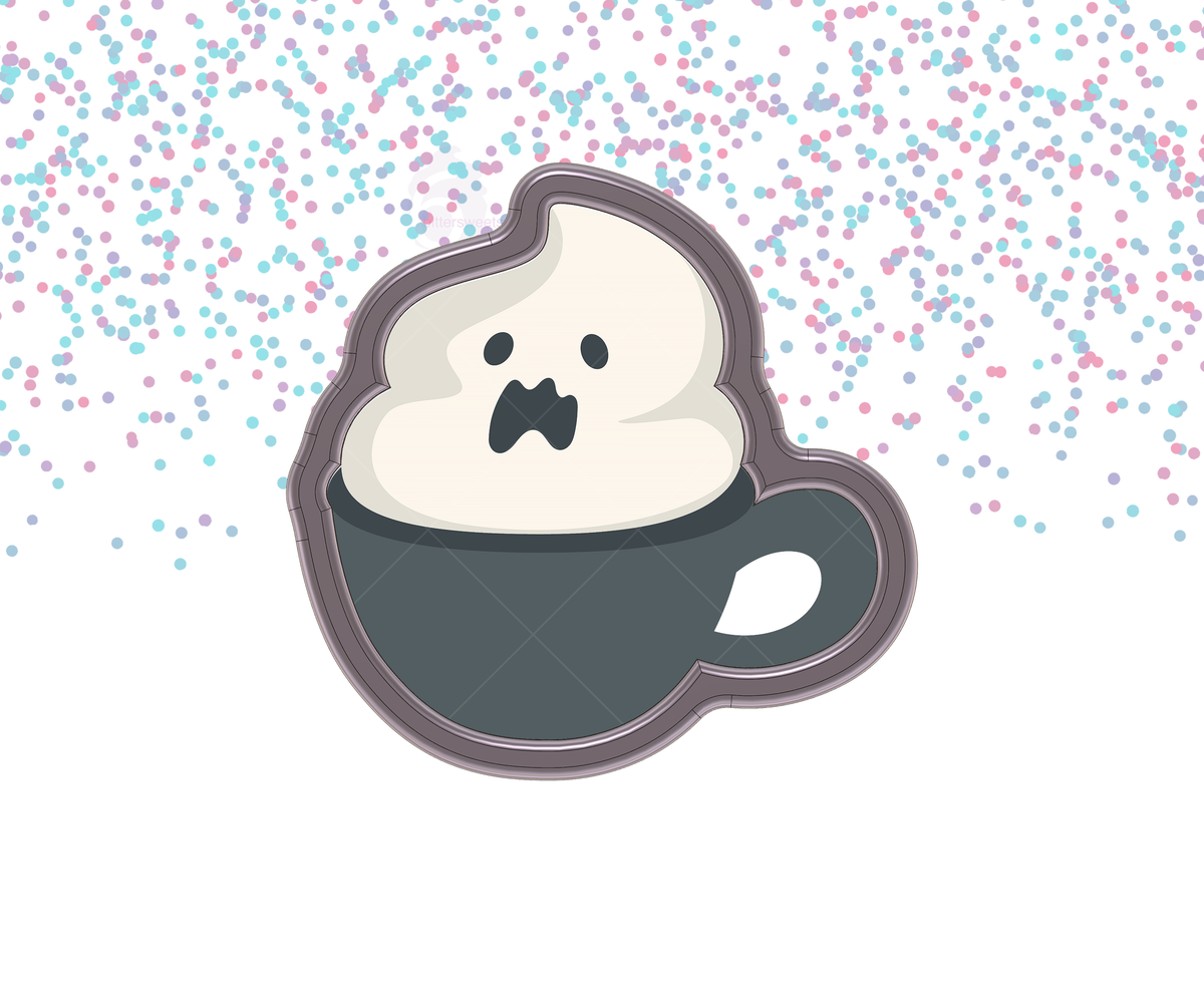 DIGITAL STL Download For Ghost Mug 1 Cookie Cutter