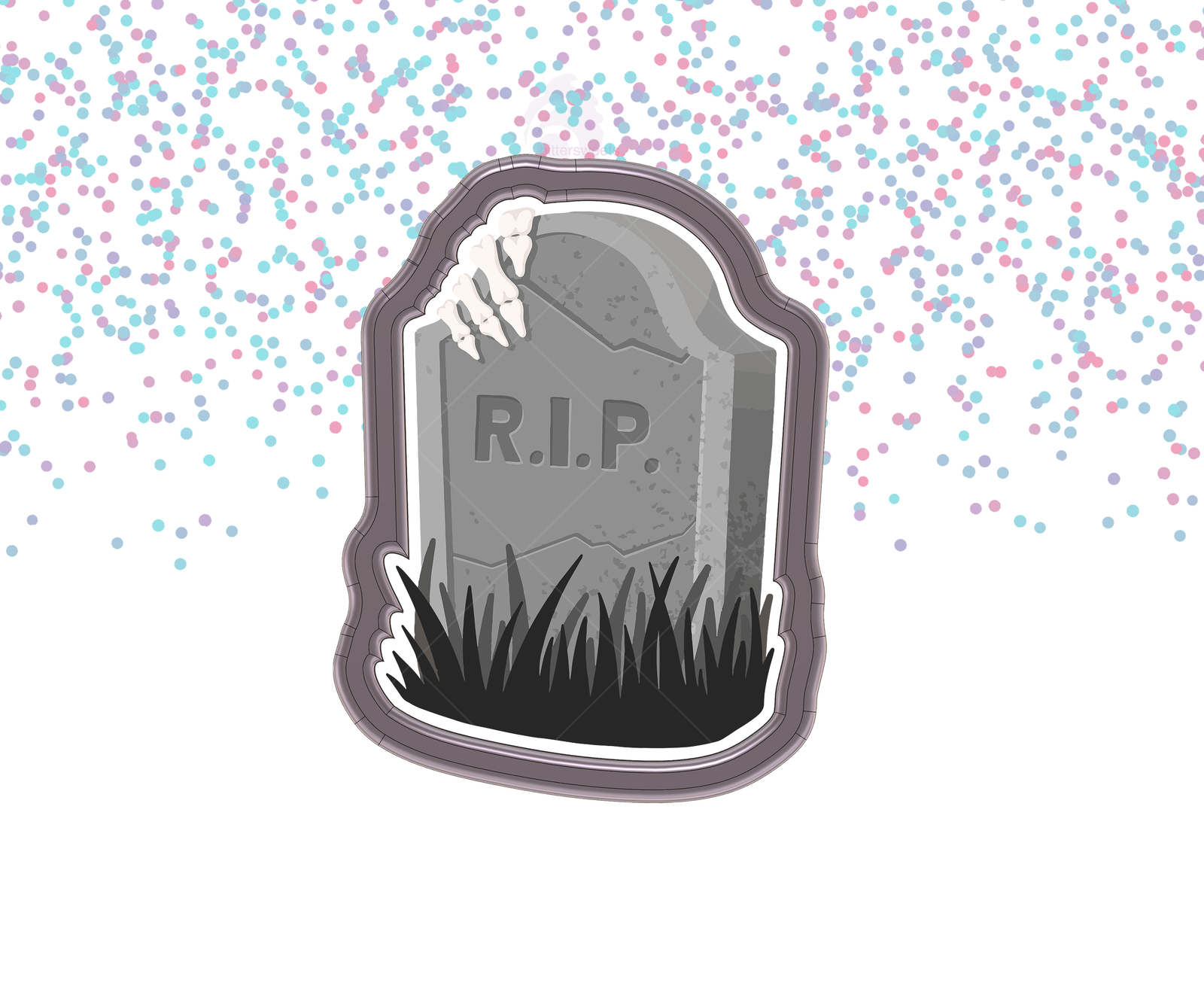 Gravestone 2 Cookie Cutter