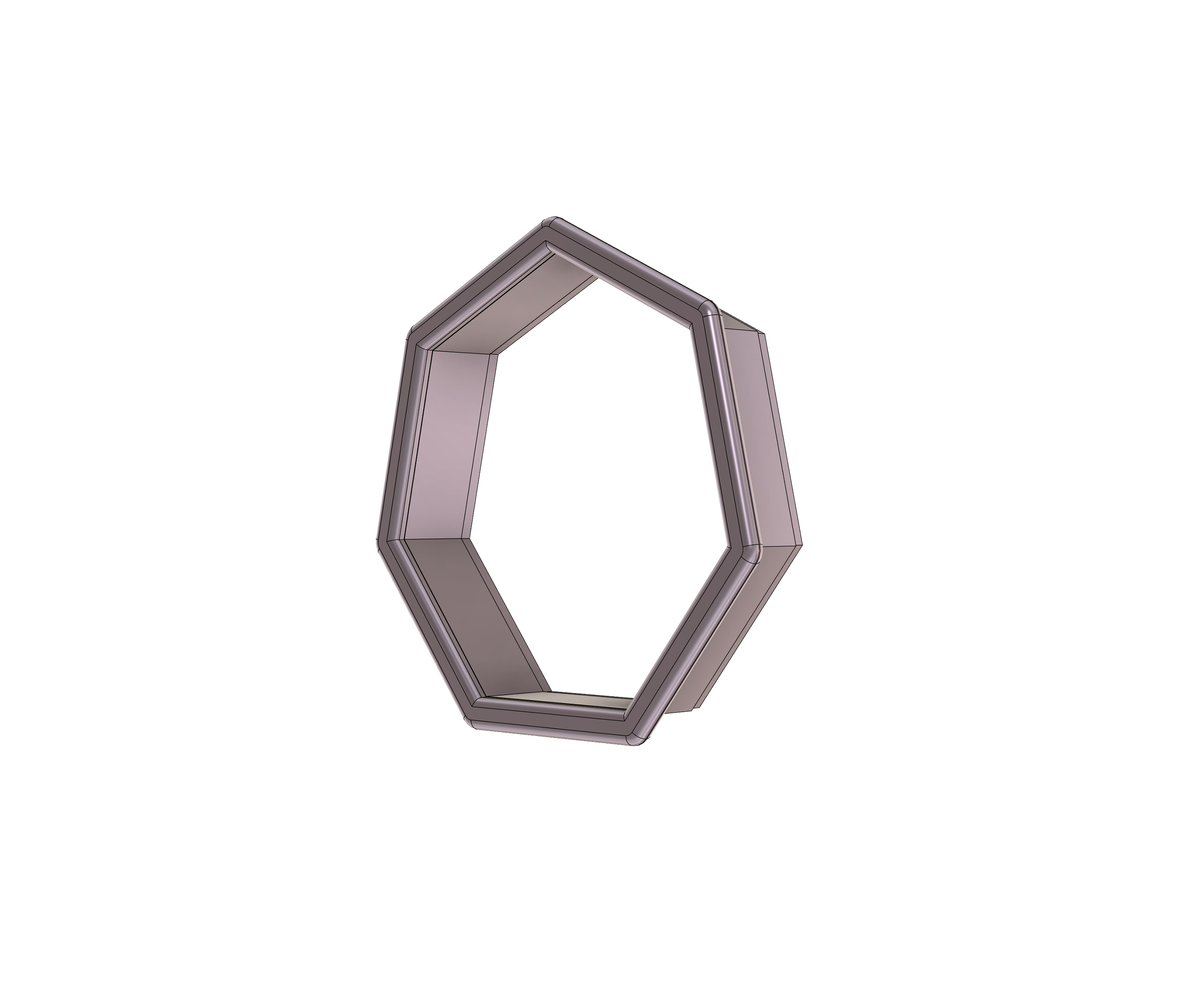DIGITAL STL Download For Heptagon Cookie Cutter