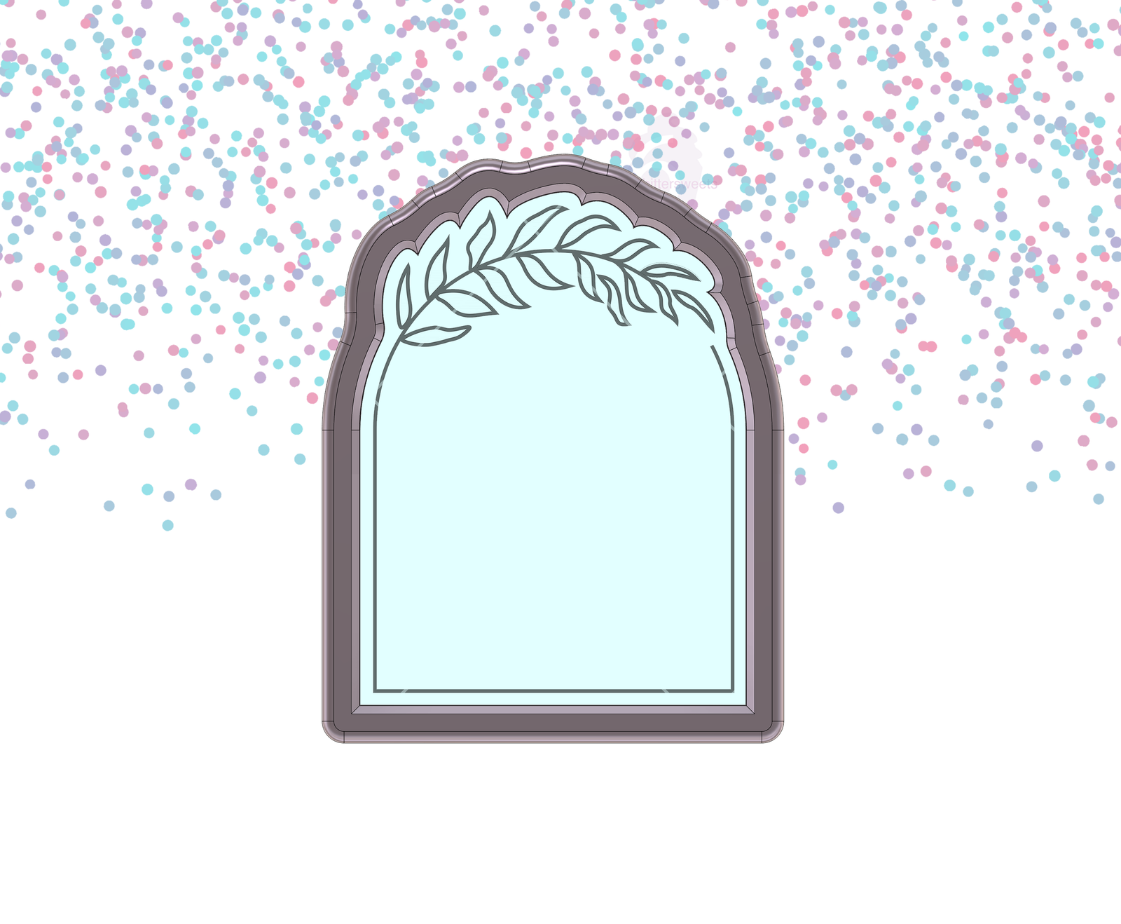 Leaf Arch Plaque 2 Cookie Cutter