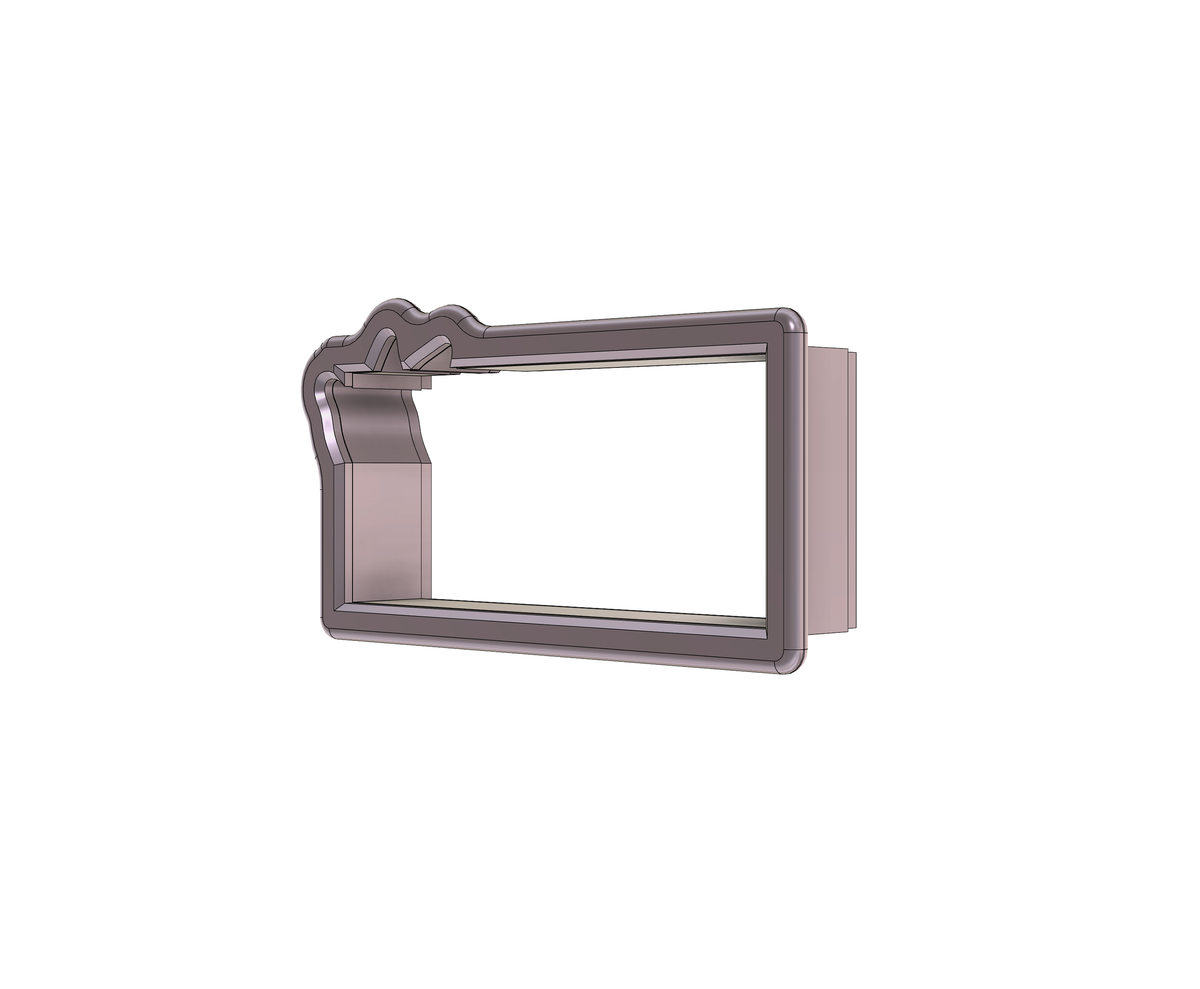 DIGITAL STL Download For Leaf Rectangle Plaque 3 Cookie Cutter