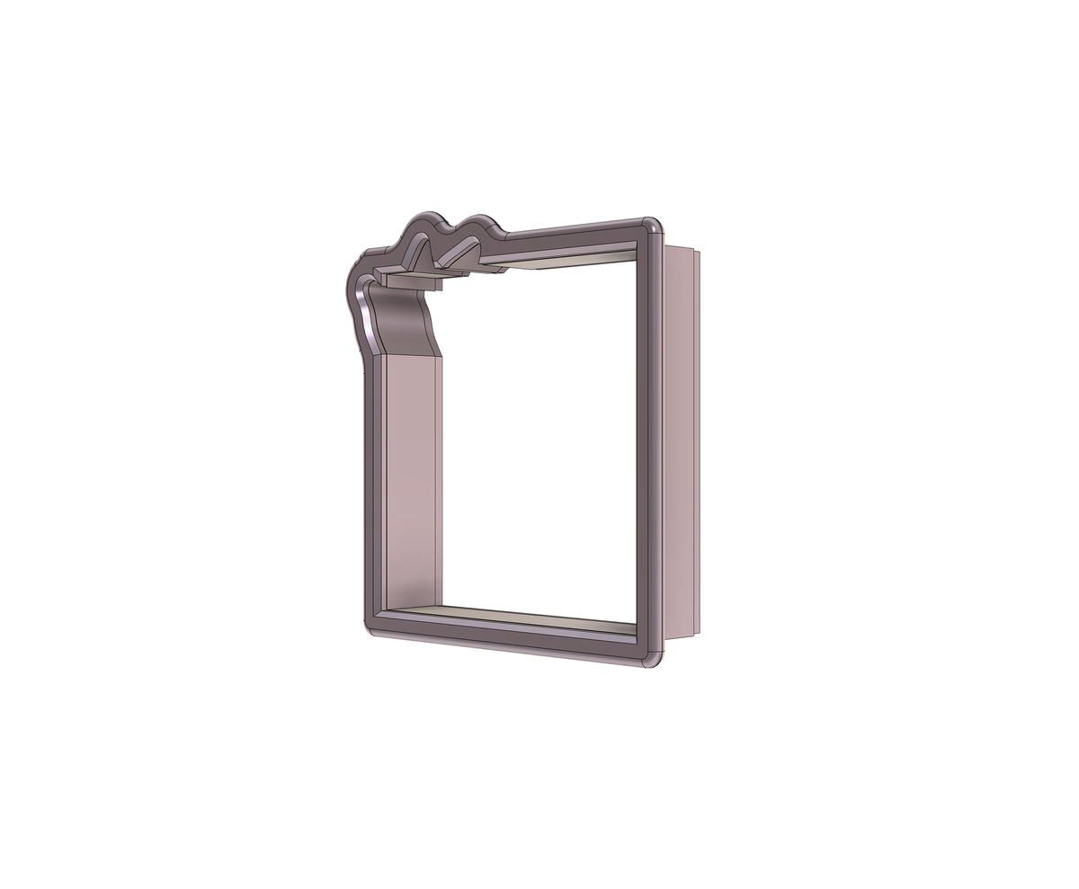 DIGITAL STL Download For Leaf Square Plaque 1 Cookie Cutter