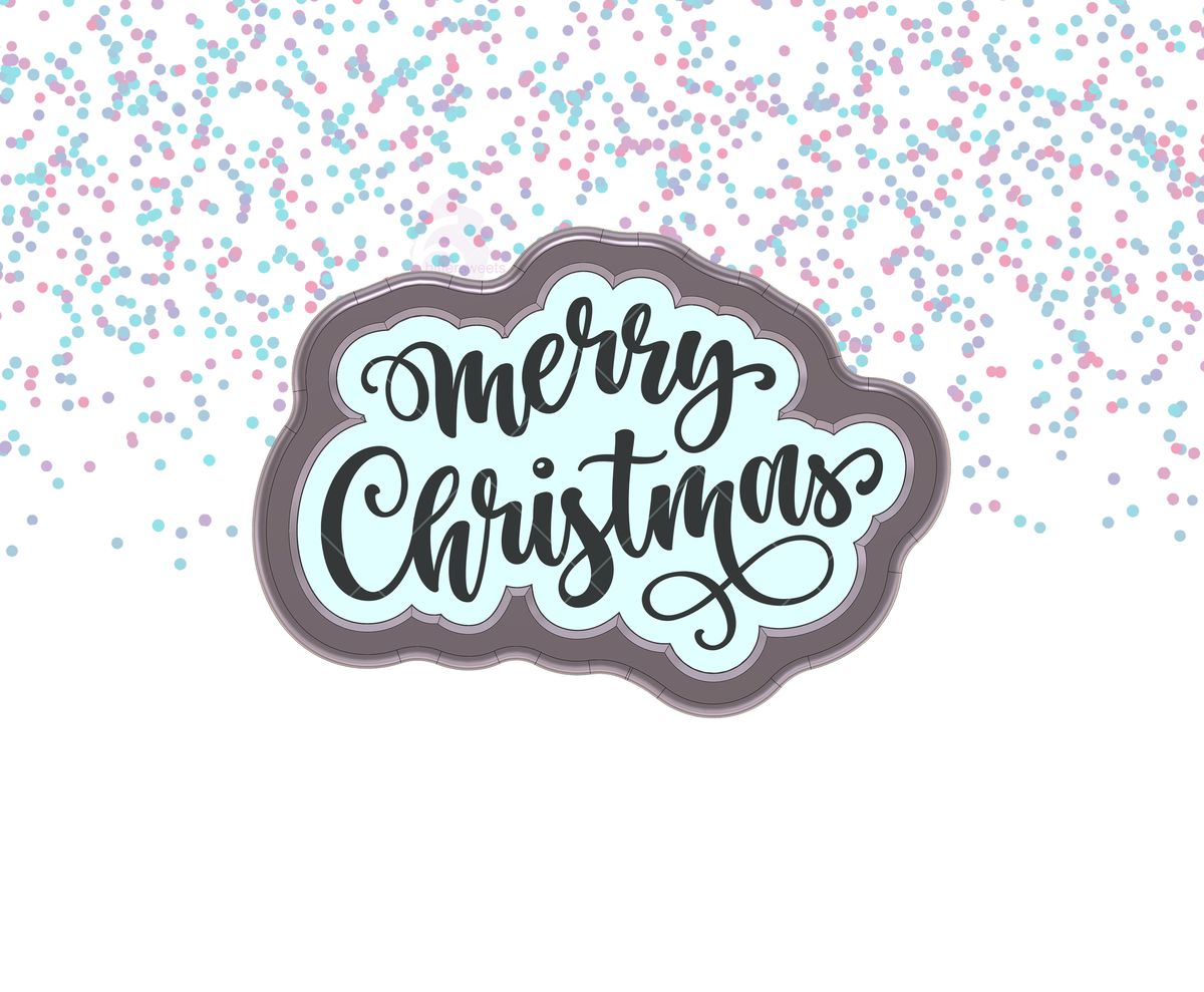 Merry Christmas 1 Lettered Cookie Cutter