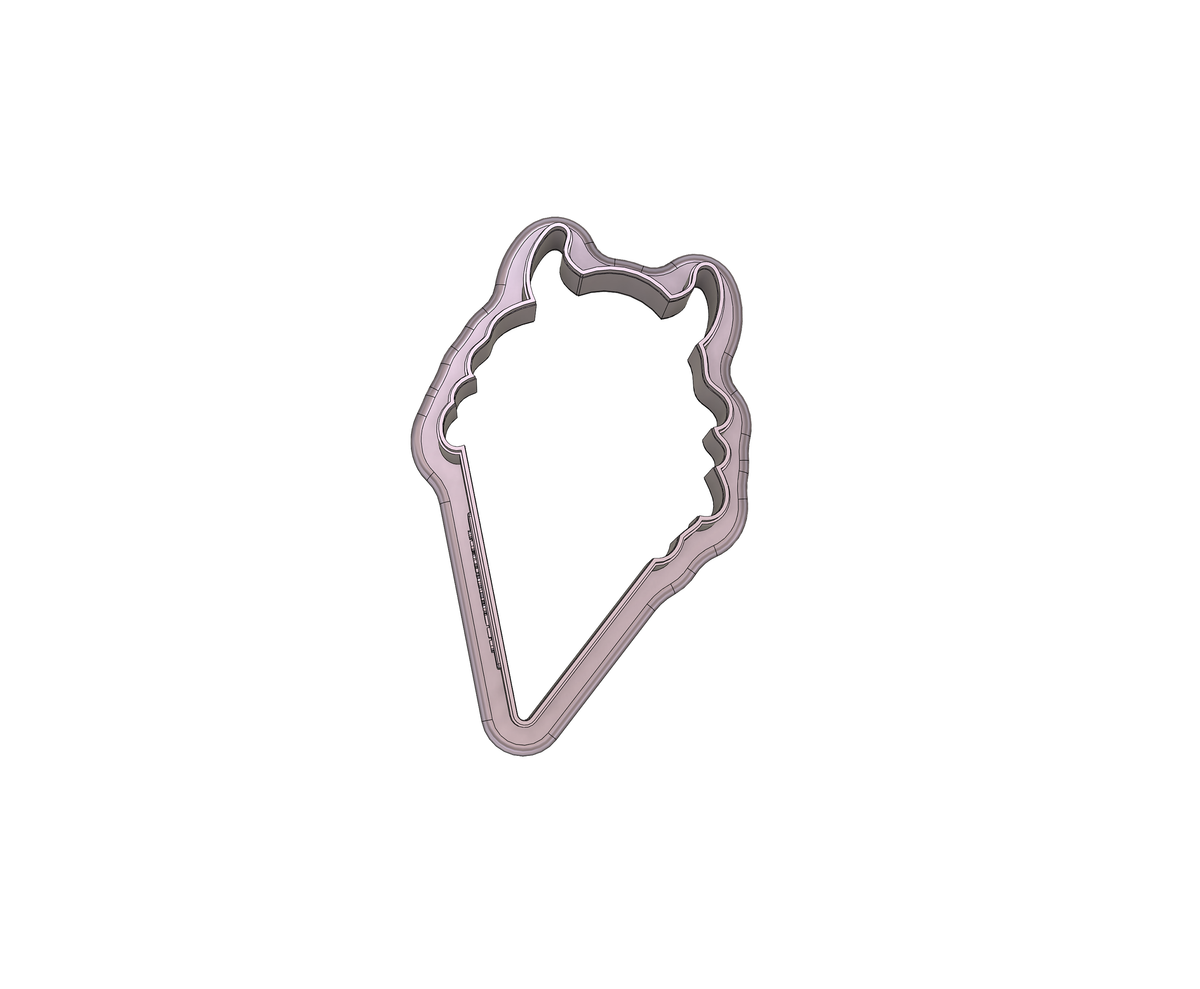 DIGITAL STL Download For Monster Ice Cream Cone 1 Cookie Cutter