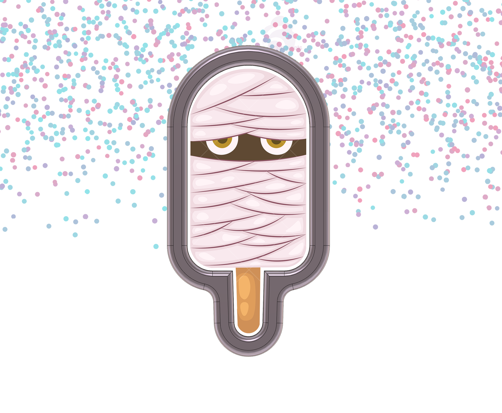 Mummy Popsicle 1 Cookie Cutter