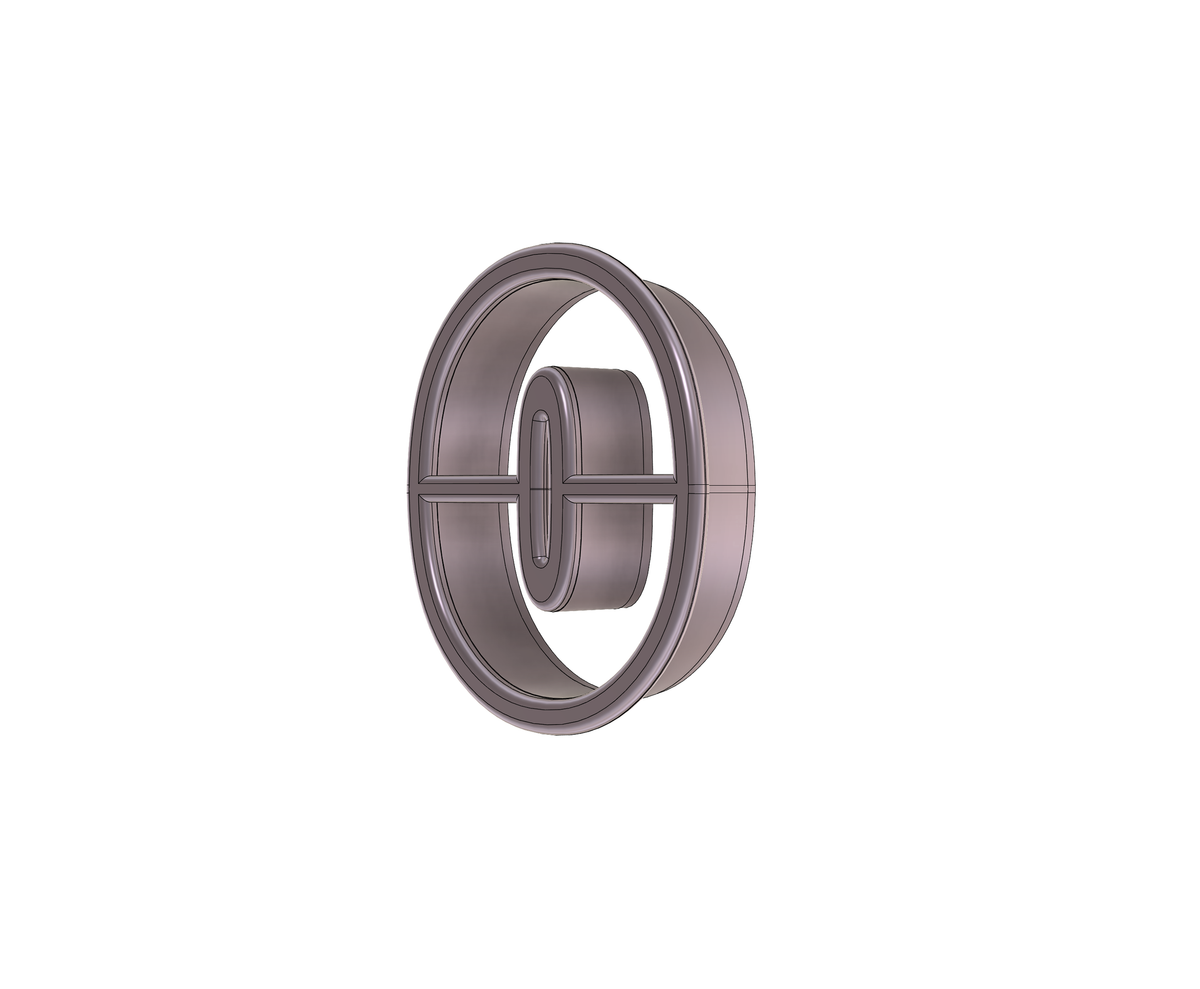 DIGITAL STL Download For Number 0 Cookie Cutter