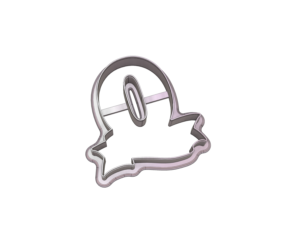 Number 0 Banner Cookie Cutter