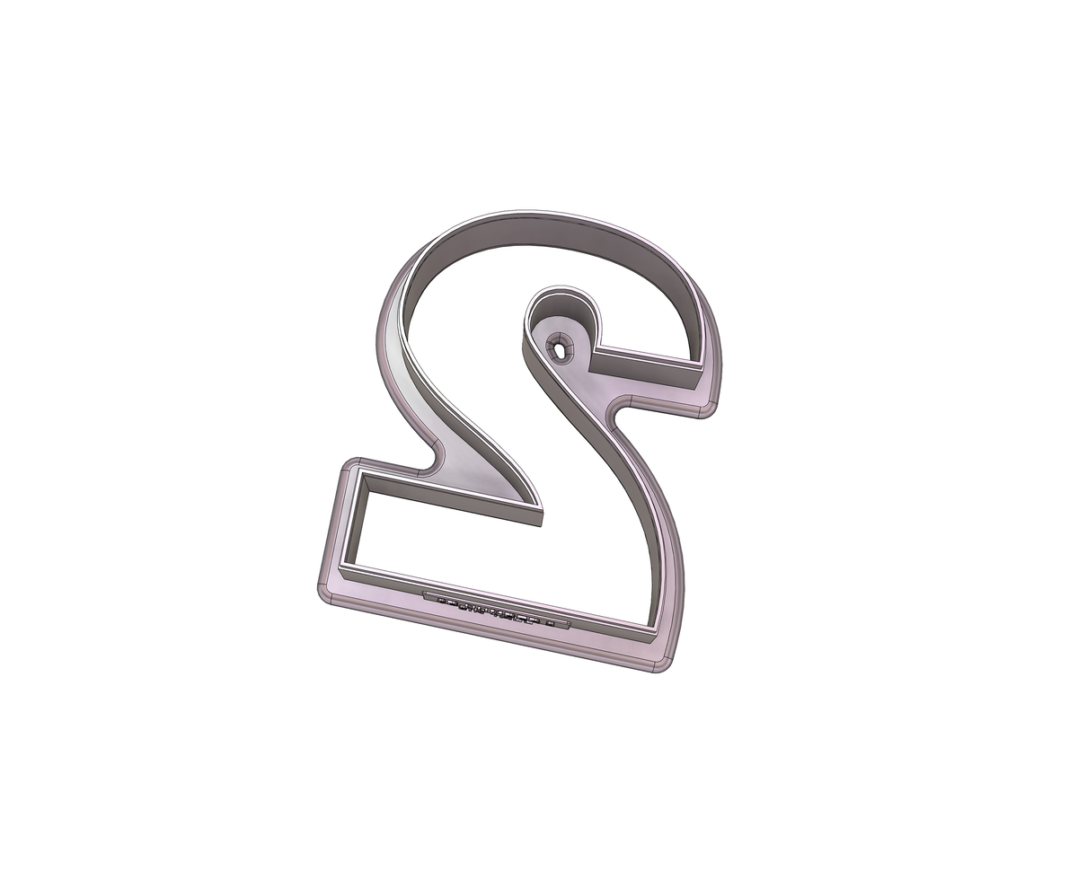 DIGITAL STL Download For Number 2 Cookie Cutter