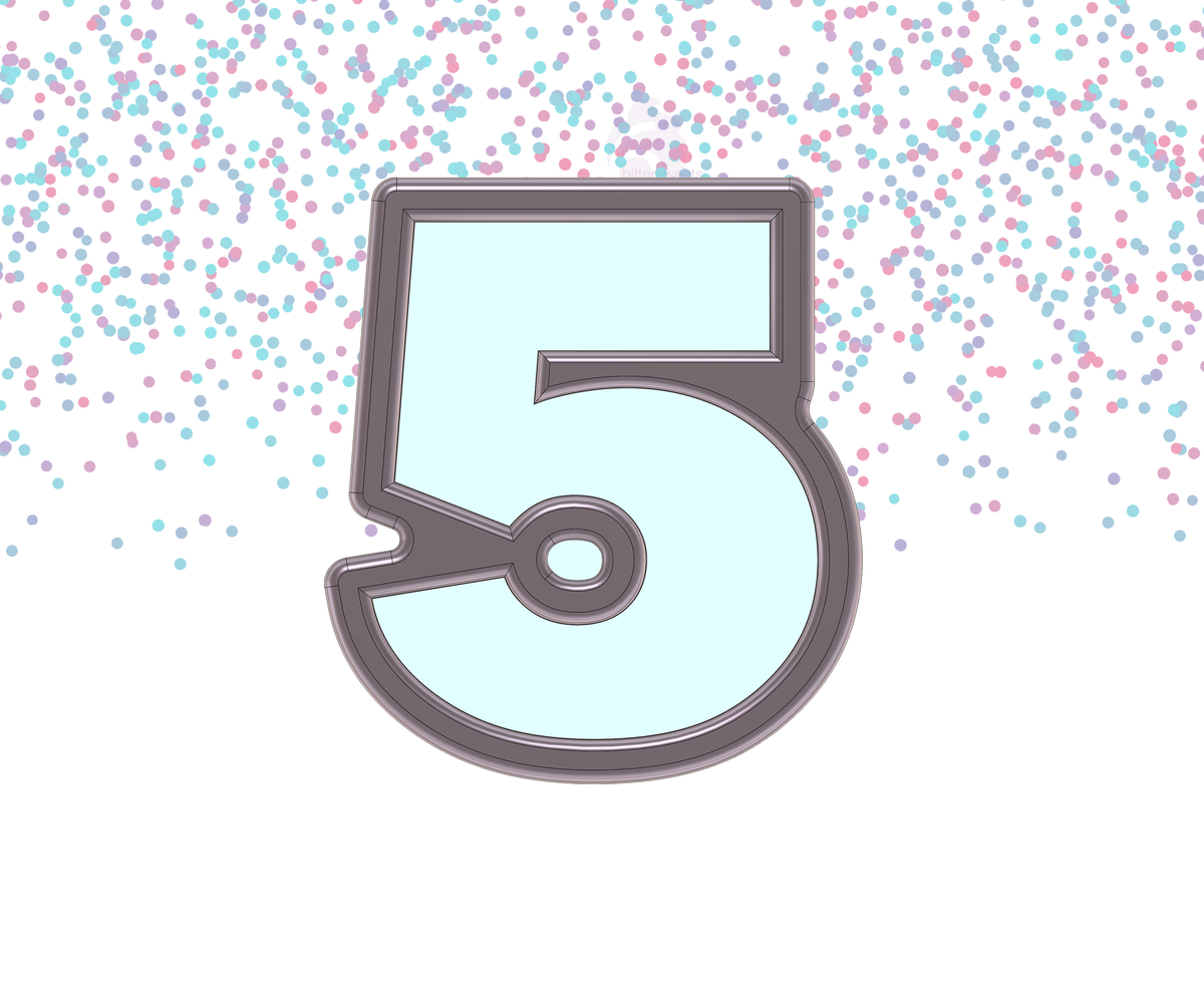 Number 5 Cookie Cutter