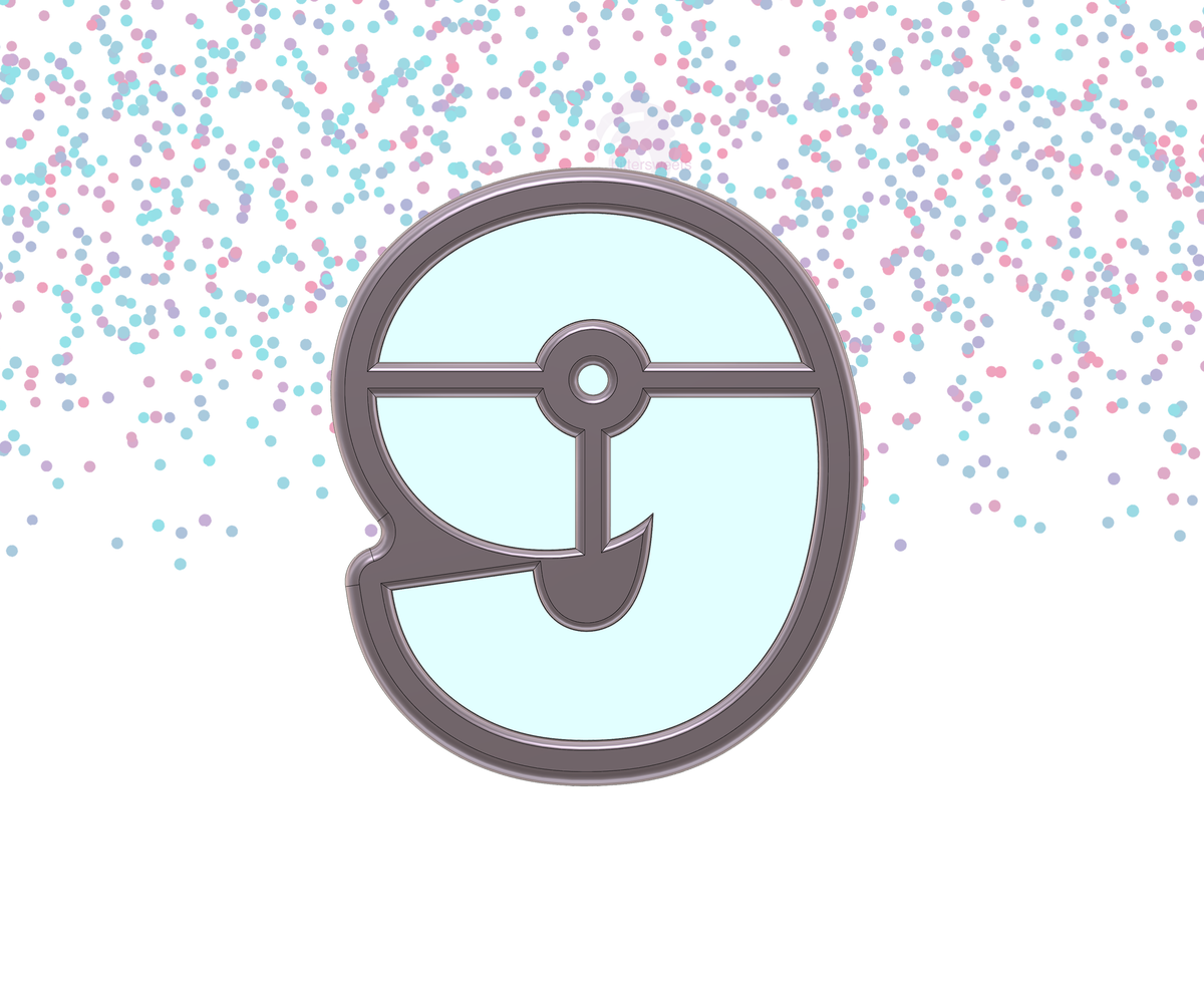 DIGITAL STL Download For Number 6 / 9 Cookie Cutter
