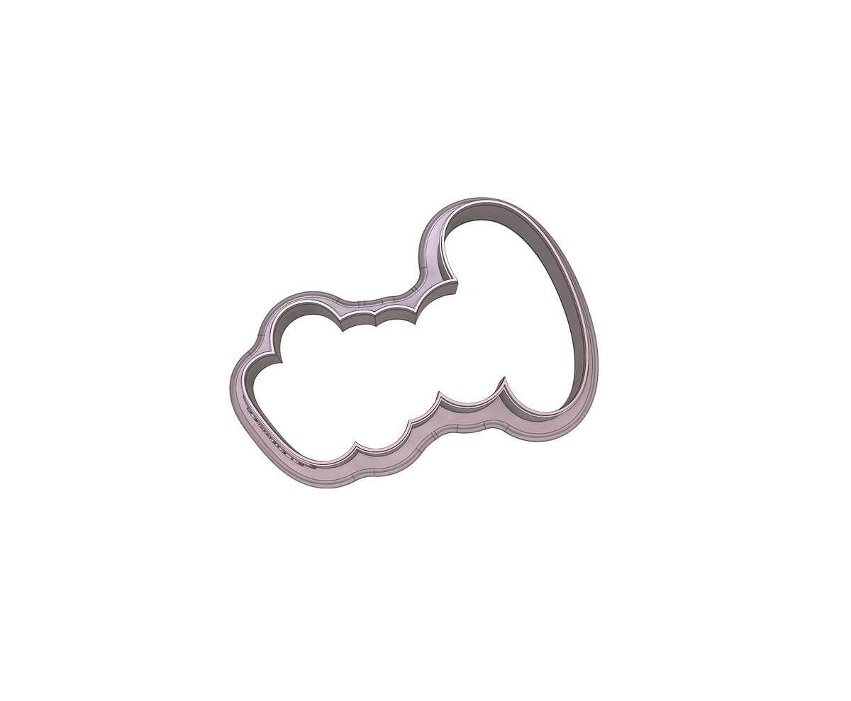 Number Four Word Lettered Cookie Cutter