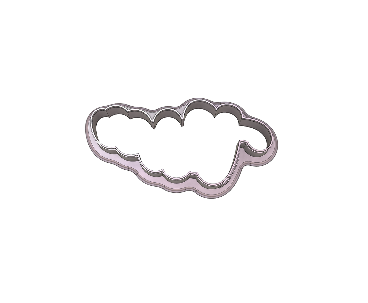 Number Three Word Lettered Cookie Cutter