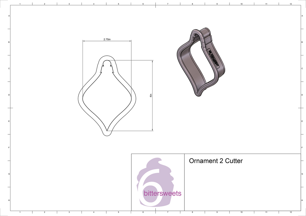 Ornament 2 Cookie Cutter