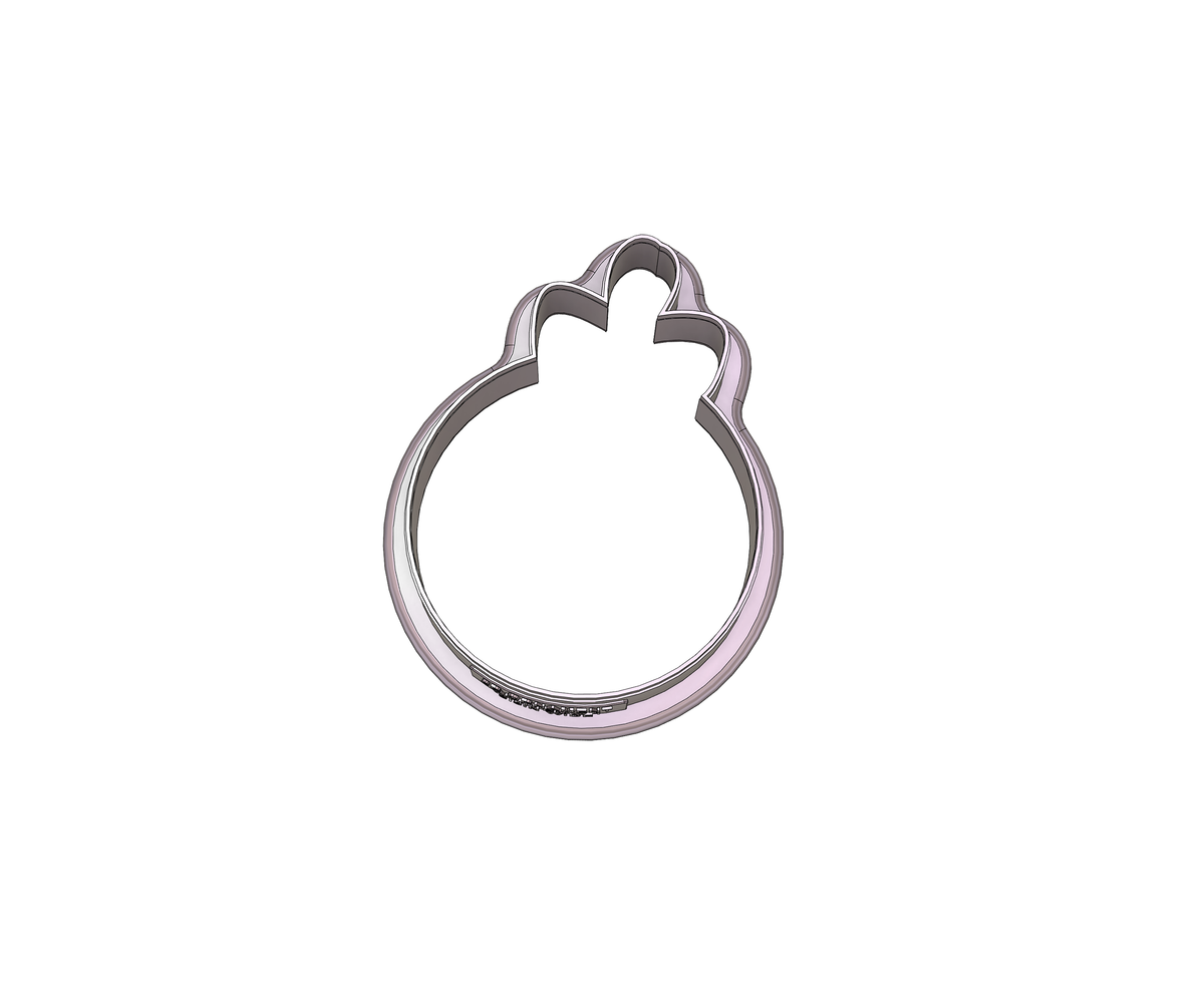 Ornament With Bow 1 Cookie Cutter