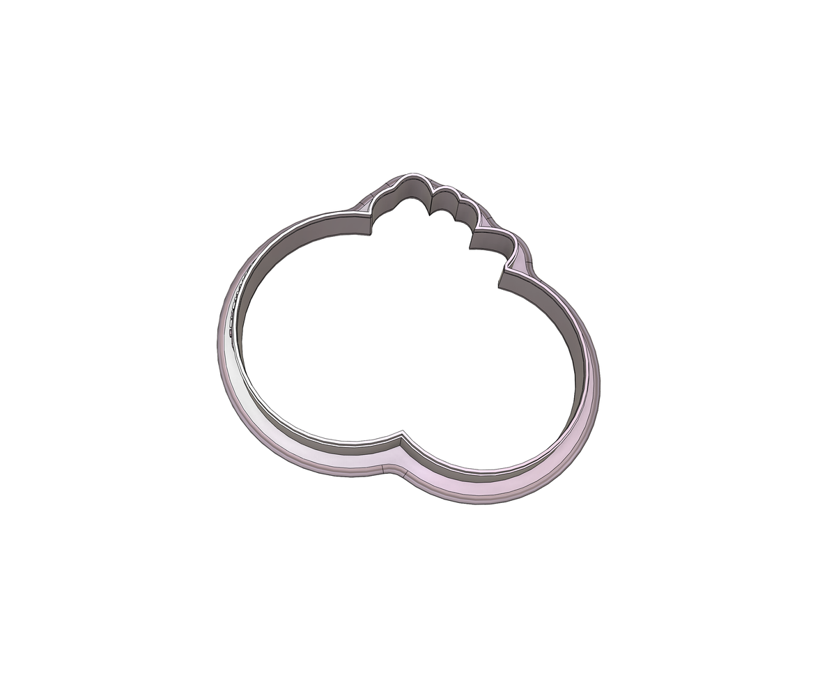 DIGITAL STL Download For Ornaments With Bow 1 Cookie Cutter