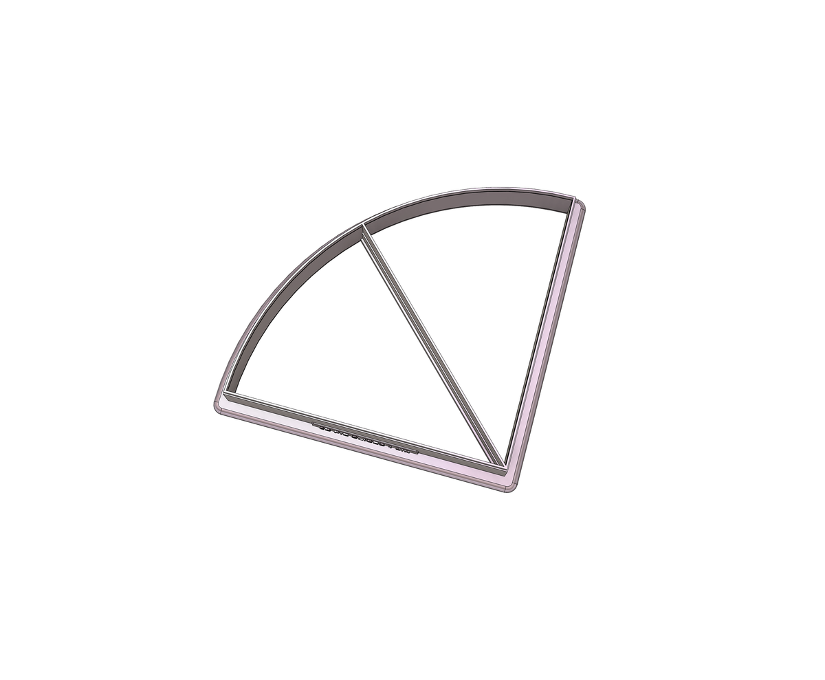 DIGITAL STL Download For 2-in-1 Pie / Pizza Slice 1 Cookie Cutter