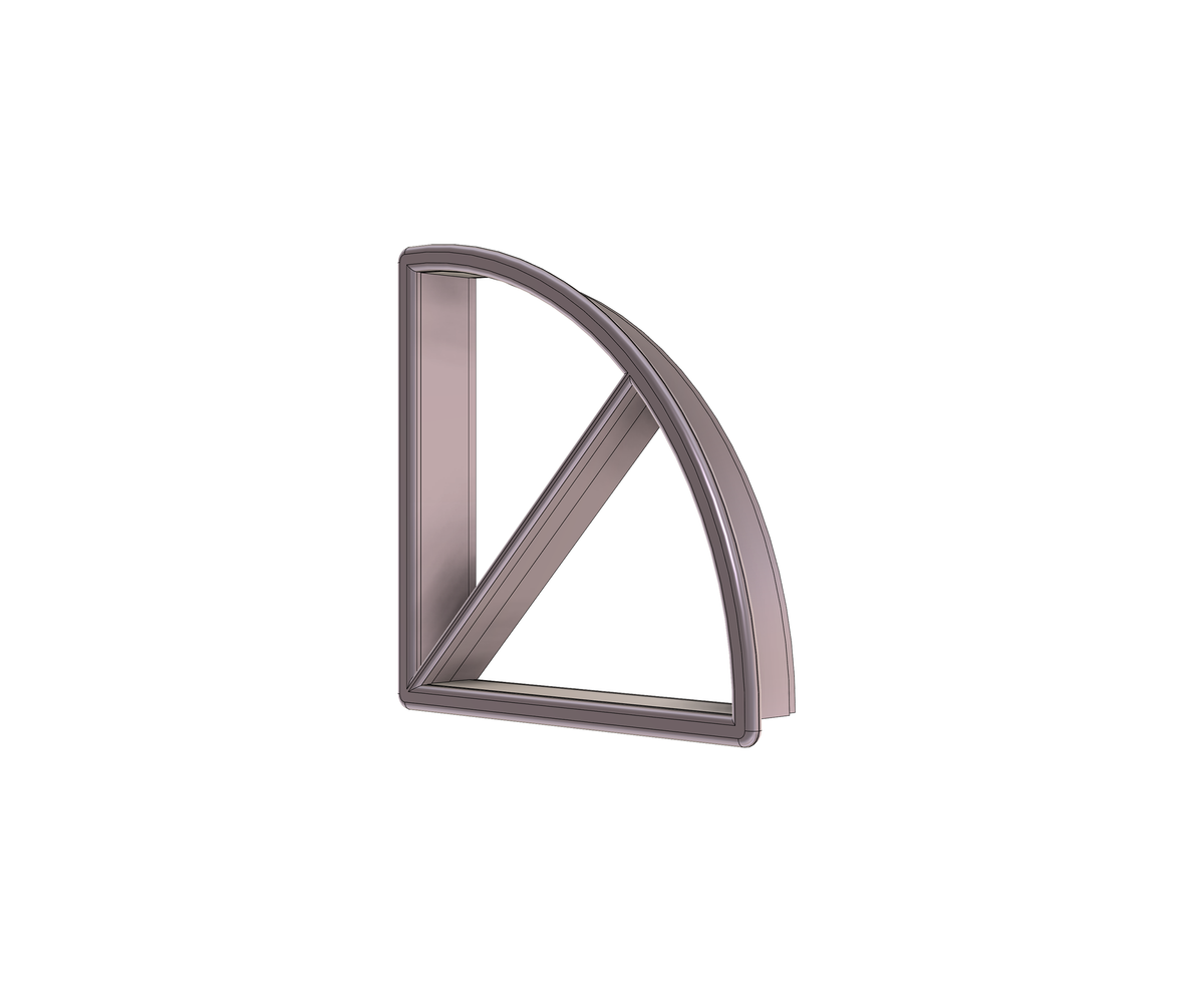 2-in-1 Pie / Pizza Slice 1 Cookie Cutter