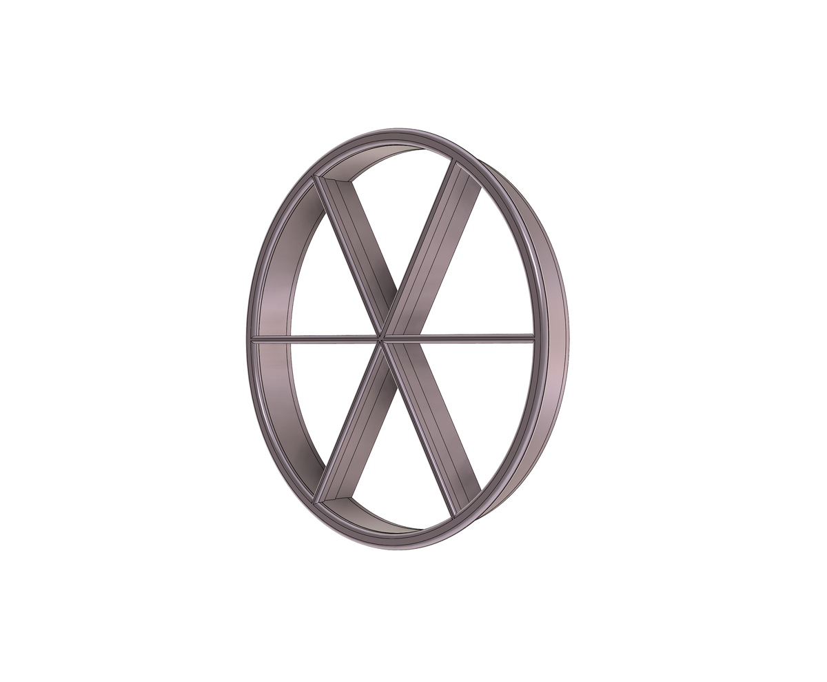 DIGITAL STL Download For 6-in-1 Pie / Pizza Slice 2 Cookie Cutter