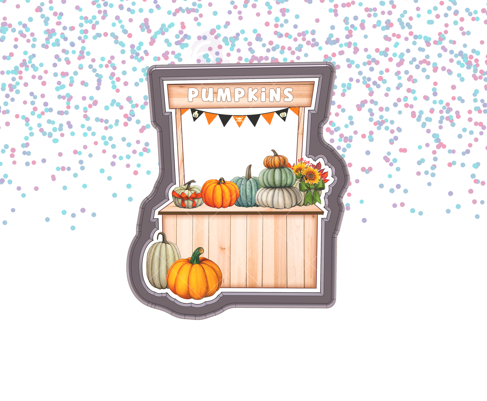 DIGITAL STL Download For Pumpkin Stand 1 Cookie Cutter