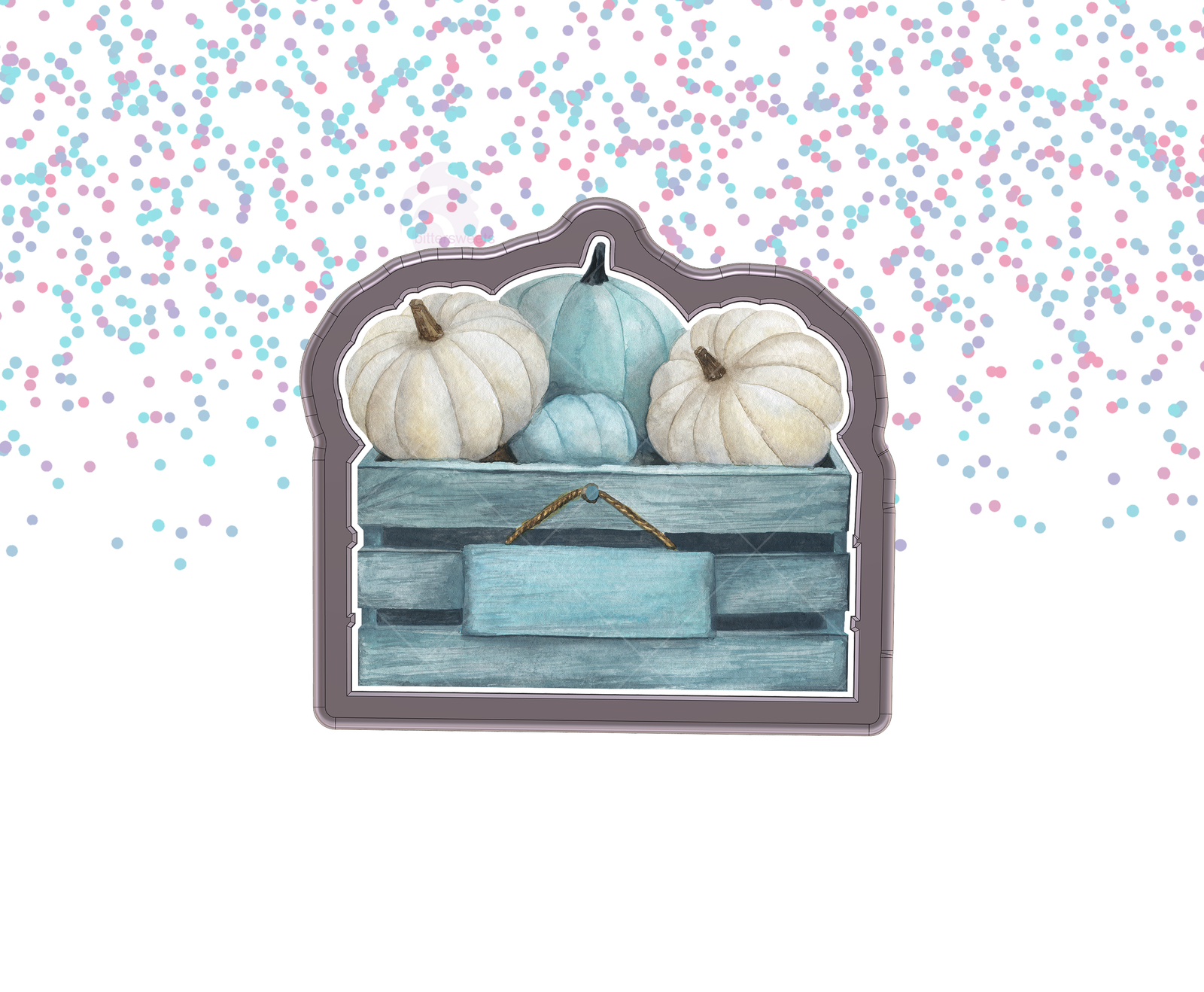 Pumpkins In Crate Cookie Cutter