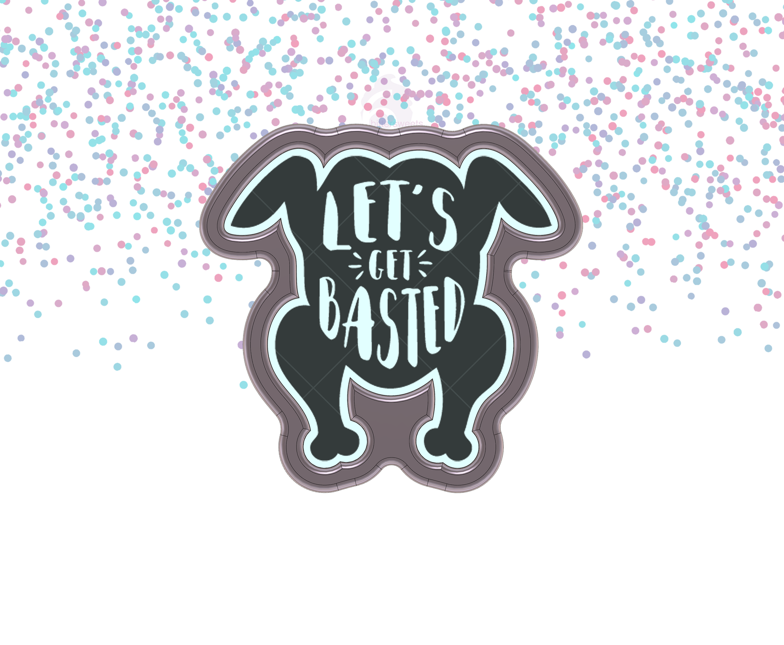 DIGITAL STL Download For Roasted Turkey 1 Cookie Cutter