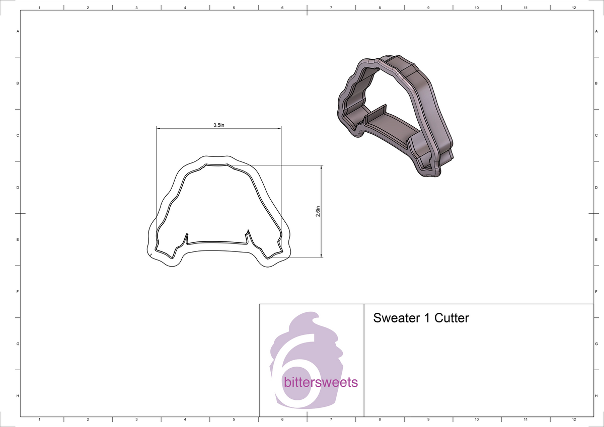Sweater 1 Cookie Cutter