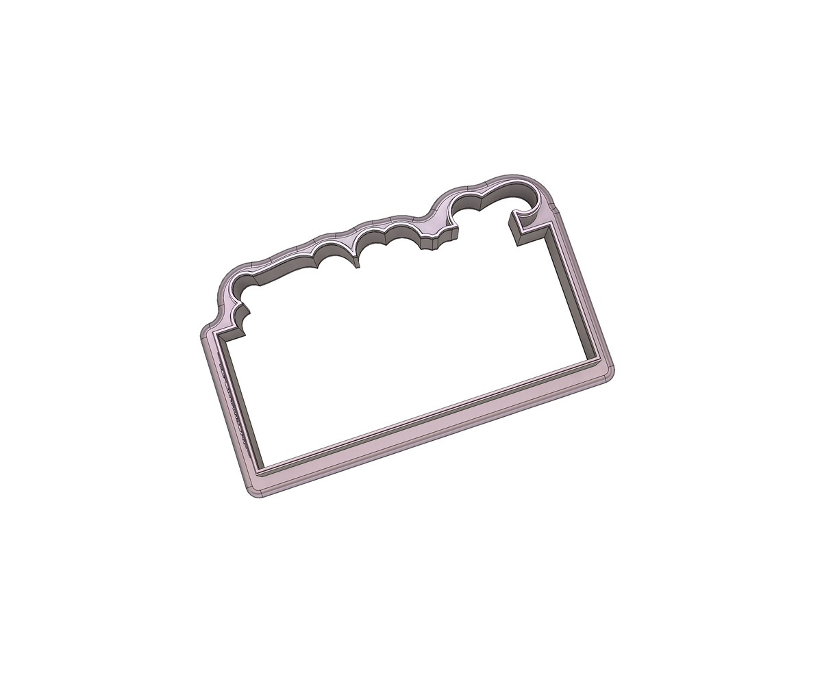 Thankful For Lettered Plaque Cookie Cutter