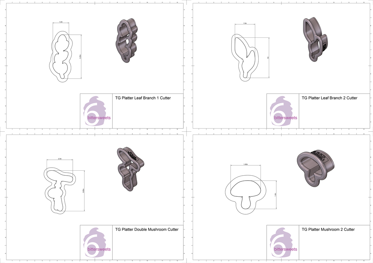 Thanksgiving Platter 1 Cookie Cutter Set