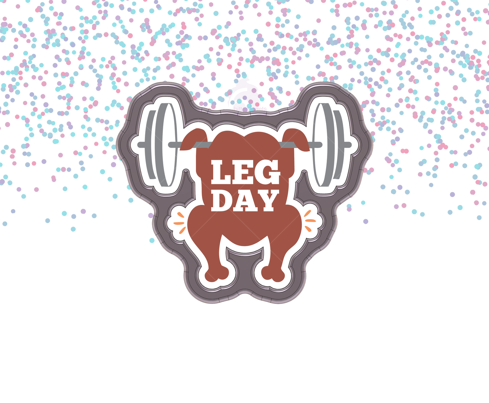 DIGITAL STL Download For Turkey Barbell Cookie Cutter