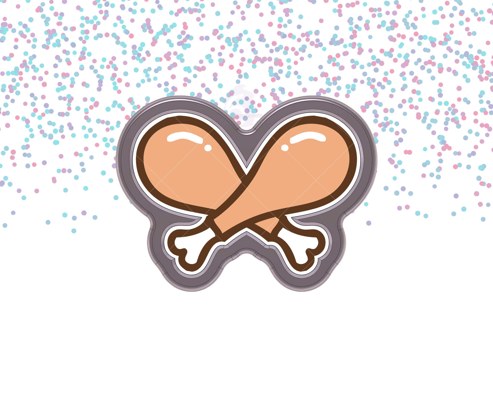 DIGITAL STL Download For Turkey Legs 1 Cookie Cutter