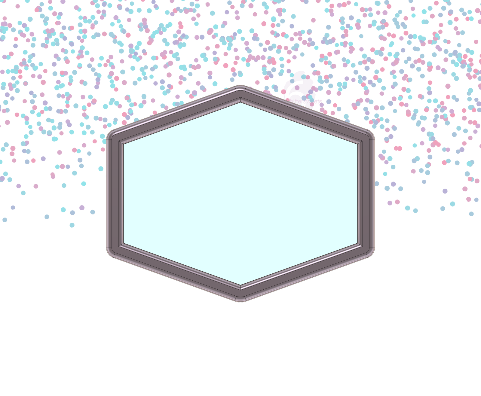 DIGITAL STL Download For Wide Hexagon Plaque 3 Cookie Cutter