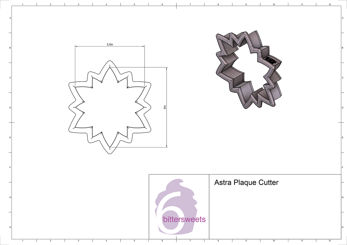 Astra Plaque Cookie Cutter